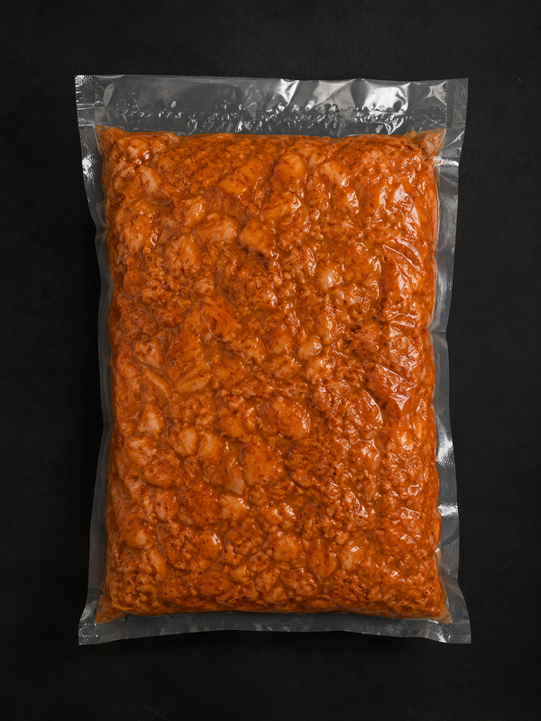 Kipfilet blokjes Indisch gemarineerd 1 kg